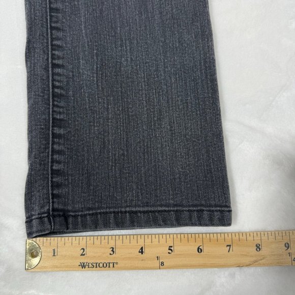 Chicos Jeans Womens 1.5 (10) Gray Platinum Denim Straight Stretch - Picture 8 of 9